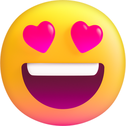 3D Stylized In Love Emoji